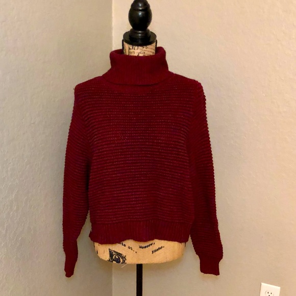 NWT Madewell Side-Button Burgundy Sweater sz S - Picture 2 of 11